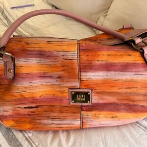 Vibrant Each and Pink Travel Bag